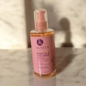 Luseta Rose Oil & Collagen Body Oil – 6 oz | NEW